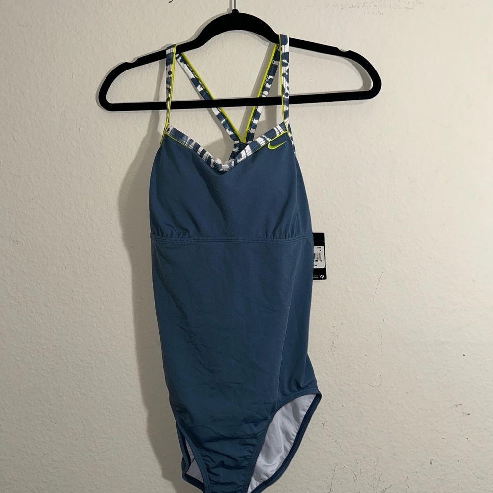 Nike Blue Women's One Piece Swimsuit